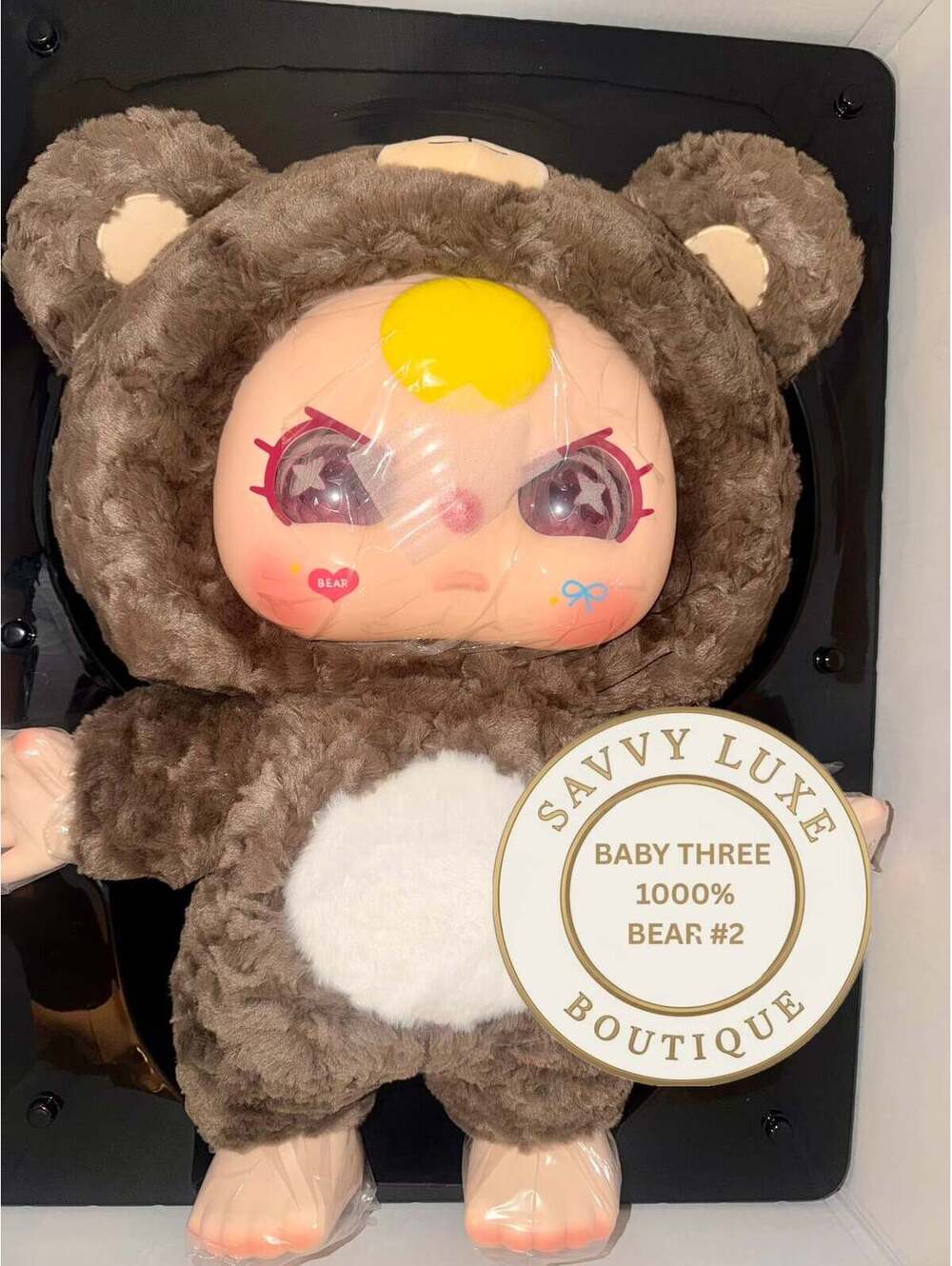 BABY THREE 1000% Big Baby Brown Bear Confirmed Authentic Art Toy